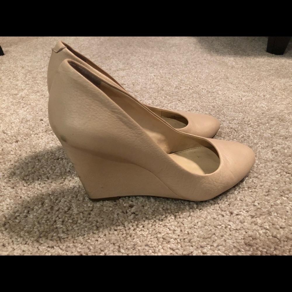 Nude wedge shoes - excellent condition.